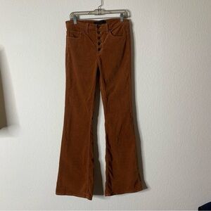 Veronica beard jeans Beverly 10” skinny flare rust brown corduroy 29